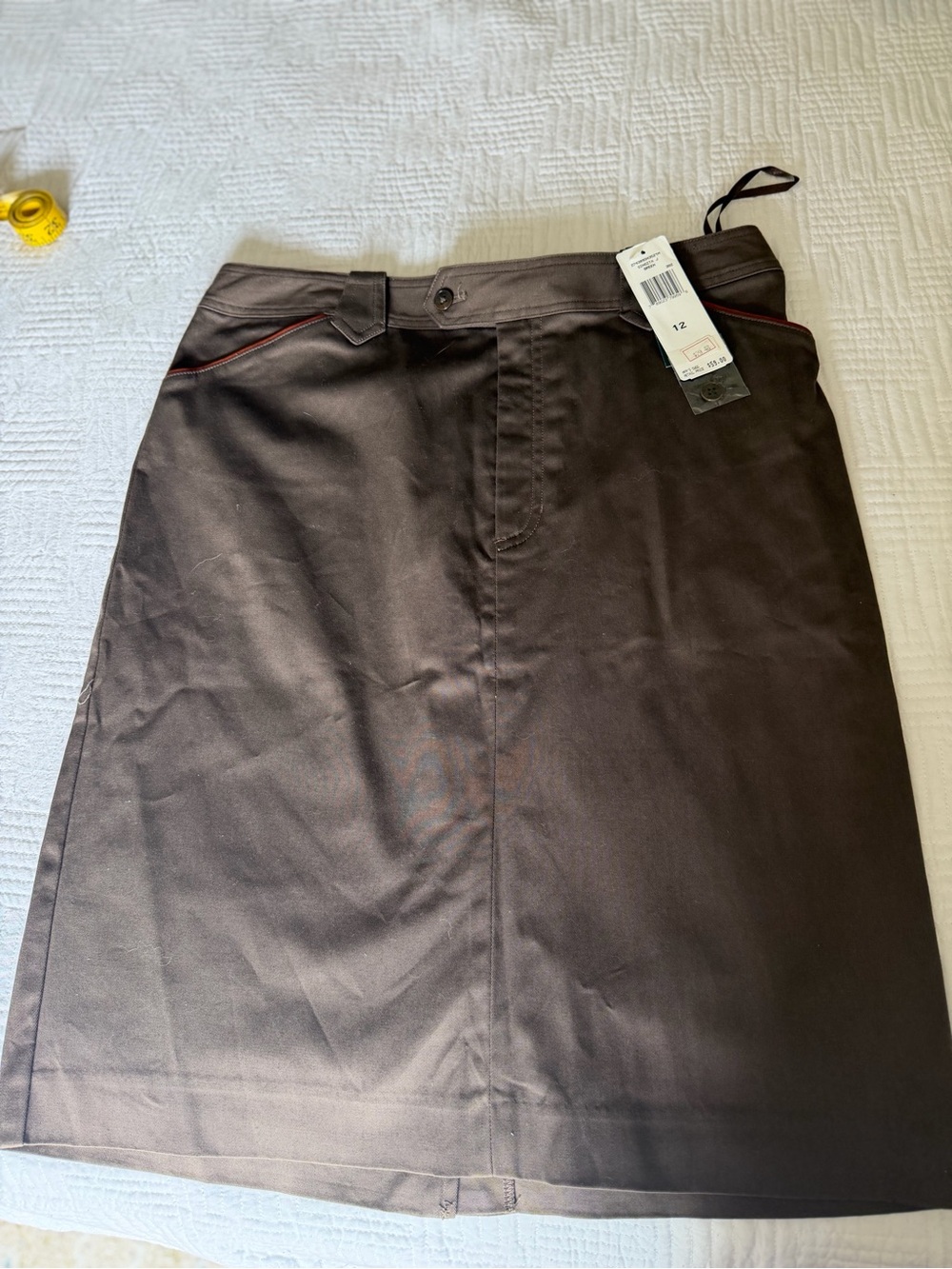 Classic Chocolate Brown A-Line Skirt